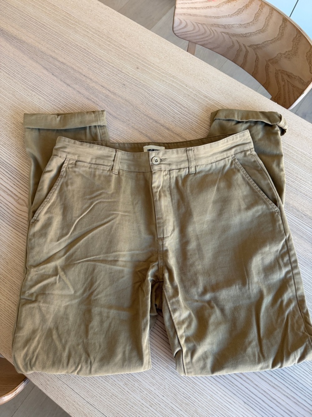 Taylor Stitch Men's Tan Chino Pants